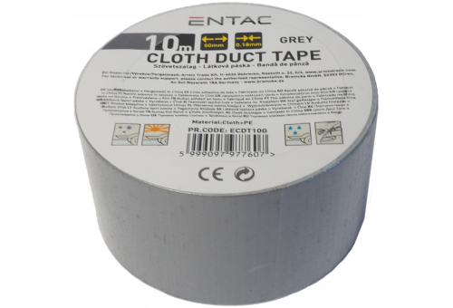 Szövet erősítésű szalag 0.18x50mm Szürke 10m