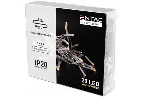 Christmas Indoor 20 LED-Licht WW 2,3m (3AA exkl.)