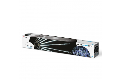 Entac Karácsonyi IP44 240 LED Műanyag Meteoreső 300mm CW 3m