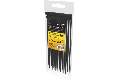 Kábelkötegelő 3.6mmx150mm Fekete