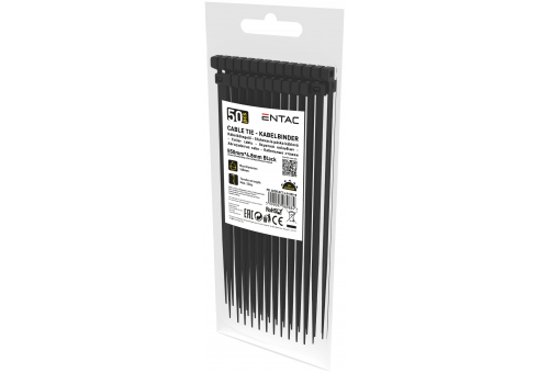 Kábelkötegelő 4.8mmx550mm Fekete
