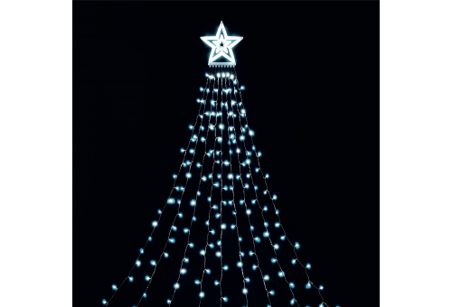 Entac Karácsonyfa LED Takaró Függöny CW IP44 300 LED 10x2.9m with 8F