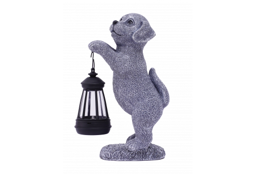 Entac Garden Solar Lamp Puppy 250mm,1pc WW SMD LED