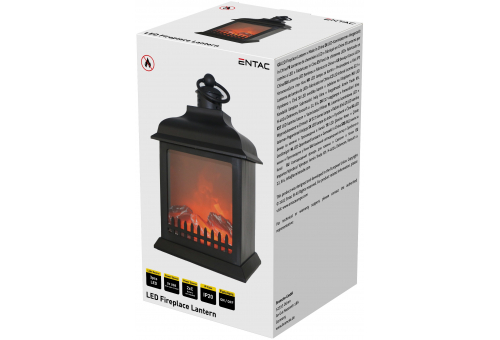 LED Fireplace Lamp 27cm with USB cable - 2xC excl.