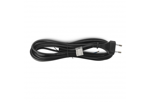 Entac Rewireable Cable 2G0.75 5m with on/off switch, Black
