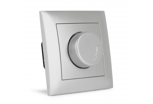 Arnold Wandeinbauschalter Dimmer max.200W Silber