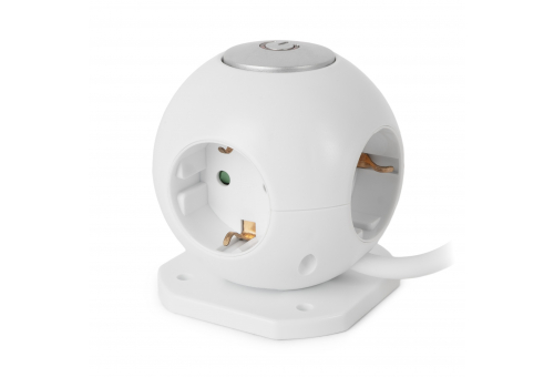 Power Ball 3 Sockets, 2x2.1A USB port with Switch 1.5m 3G1.5