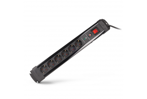 Entac Socket Extension Cord 6 Sockets with Switch 2m 3G1.5 with Surge Protection