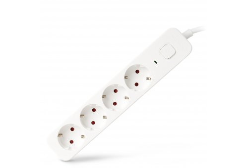 Socket Extension Cord D2 4 Sockets with Switch 1.5m 3G1.5