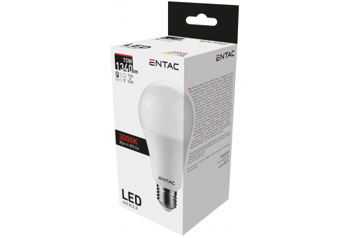 Entac LED Globe E27 15W WW 3000K