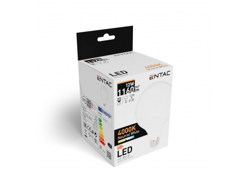 LED G95 E27 12W NW 4000K