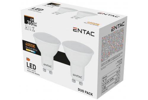 LED Spot Weitwinkel GU10 4W NW 4000K Duo Pack